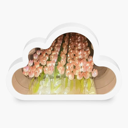 Cloud Tulip Mirror With Night Light